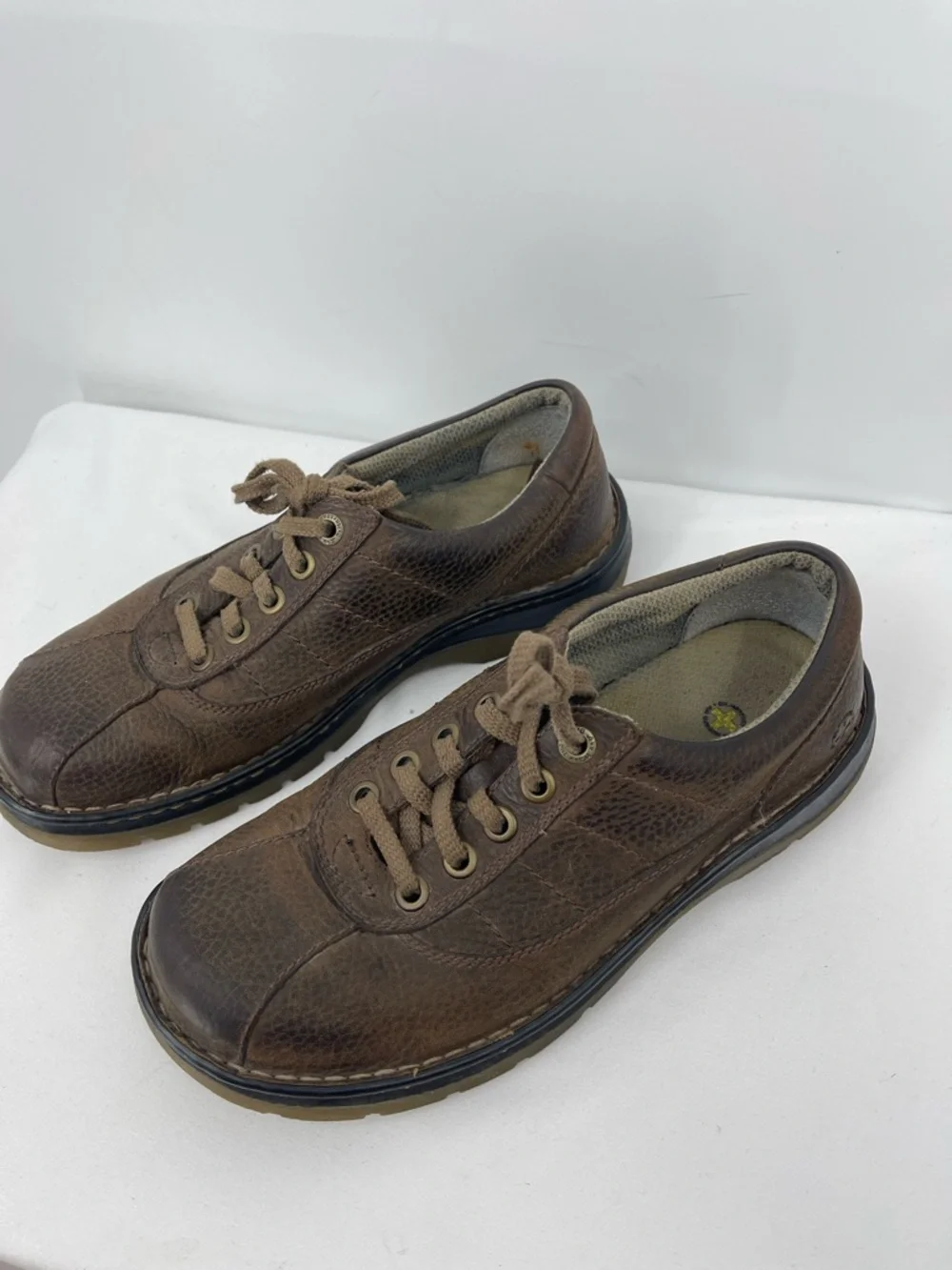 Dr. Martens Brown Leather Lace-Up Oxfords